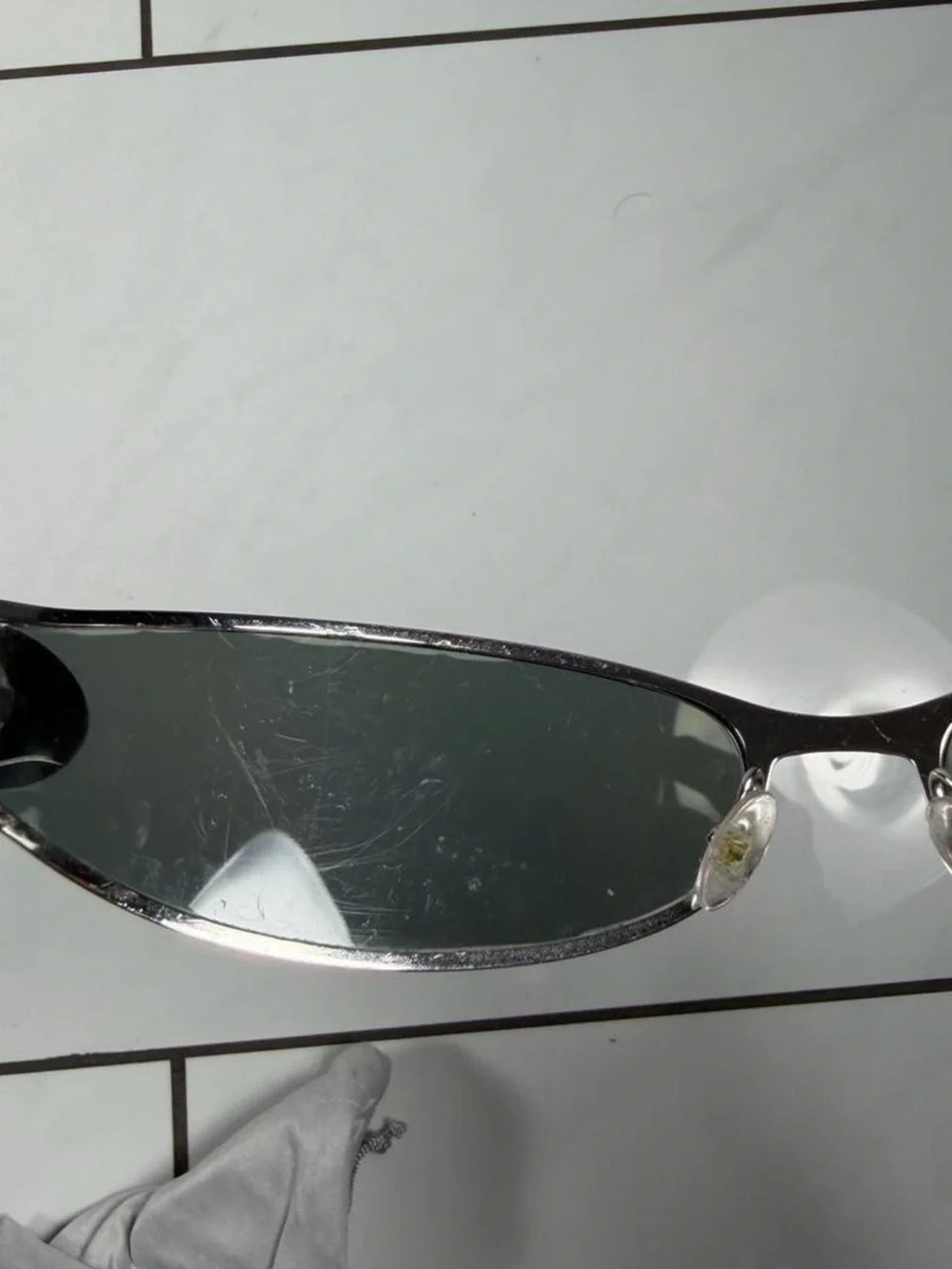 Vintage Dior J’Adore Logo Wraparound Sunglasses